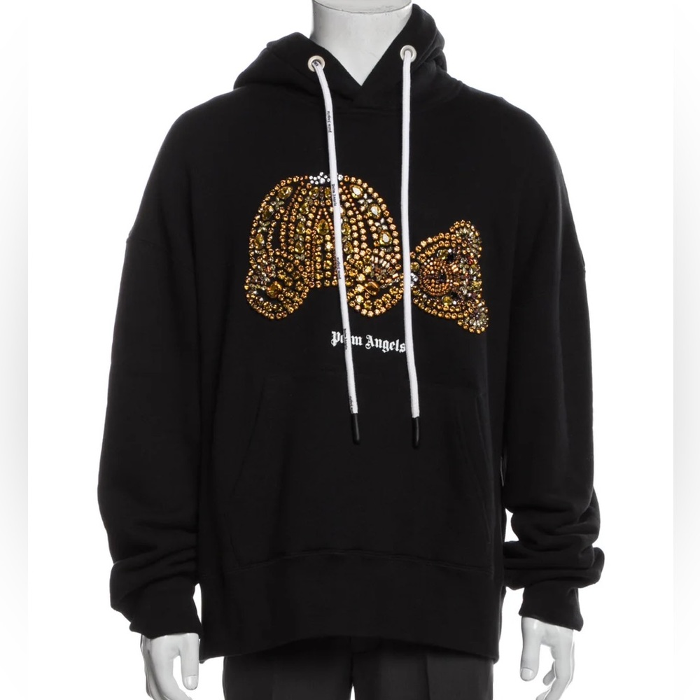PALM ANGELS
Rhinestone Kill The Bear Hoodie
Size: M